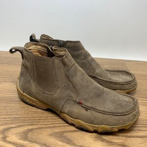 Twisted X Casual Shoes Mens Chelsea Driving Moc Root Beer MDMX001 Size 8M Boots